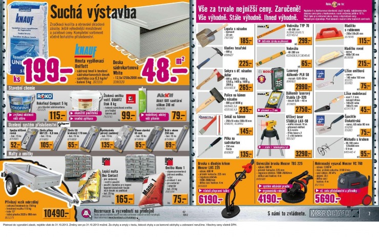 leták Hornbach Aktuální leták od 1.10.2013 strana 1 leták Hornbach Aktuální leták od 1.10.2013 strana 1