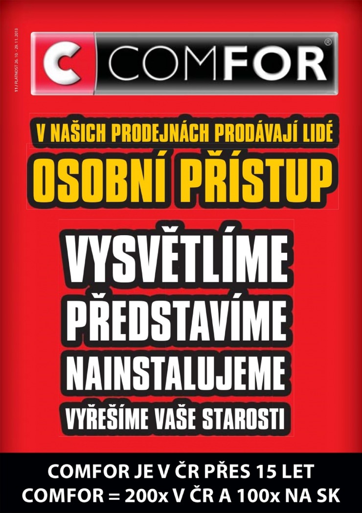 leták Comfor katalog od 26.10.2013 strana 1 leták Comfor katalog od 26.10.2013 strana 1