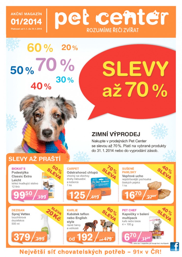 leták Pet Center Akční leták od 1.1.2014 strana 1 leták Pet Center Akční leták od 1.1.2014 strana 1