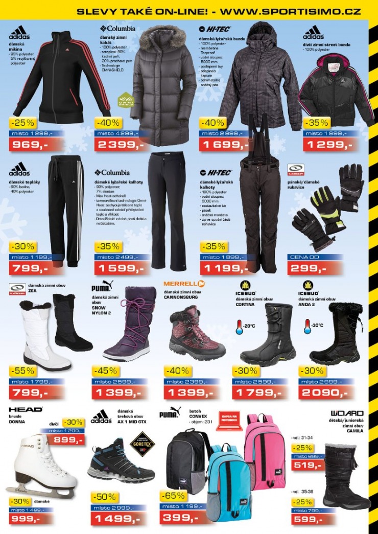 leták Sportisimo Aktuální leták od 8.1.2014 strana 1 leták Sportisimo Aktuální leták od 8.1.2014 strana 1