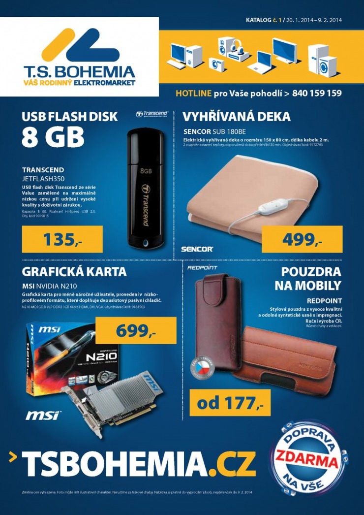 leták T.S. Bohemia Virtuální katalog od 20.1.2014 strana 1 leták T.S. Bohemia Virtuální katalog od 20.1.2014 strana 1