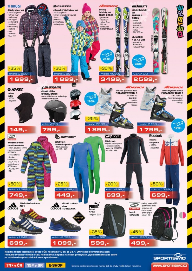 leták Sportisimo Aktuální leták od 23.1.2014 strana 1 leták Sportisimo Aktuální leták od 23.1.2014 strana 1
