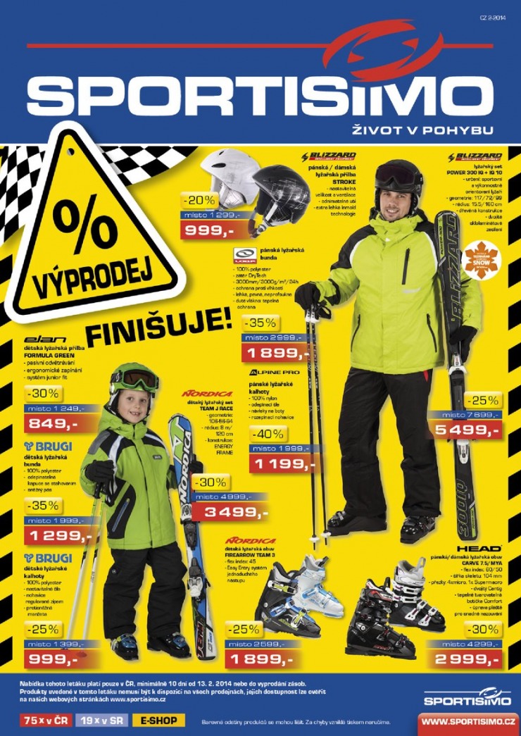 leták Sportisimo Aktuální leták od 13.2.2014 strana 1 leták Sportisimo Aktuální leták od 13.2.2014 strana 1