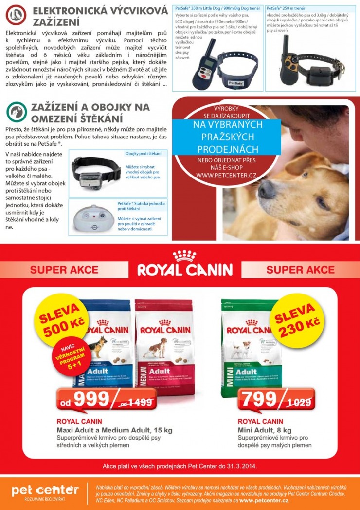 leták Pet Center Akční leták od 1.3.2014 strana 1 leták Pet Center Akční leták od 1.3.2014 strana 1