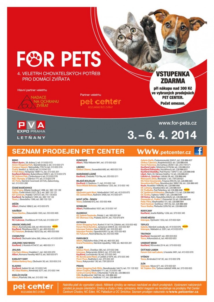 leták Pet Center Akční leták od 1.4.2014 strana 1 leták Pet Center Akční leták od 1.4.2014 strana 1