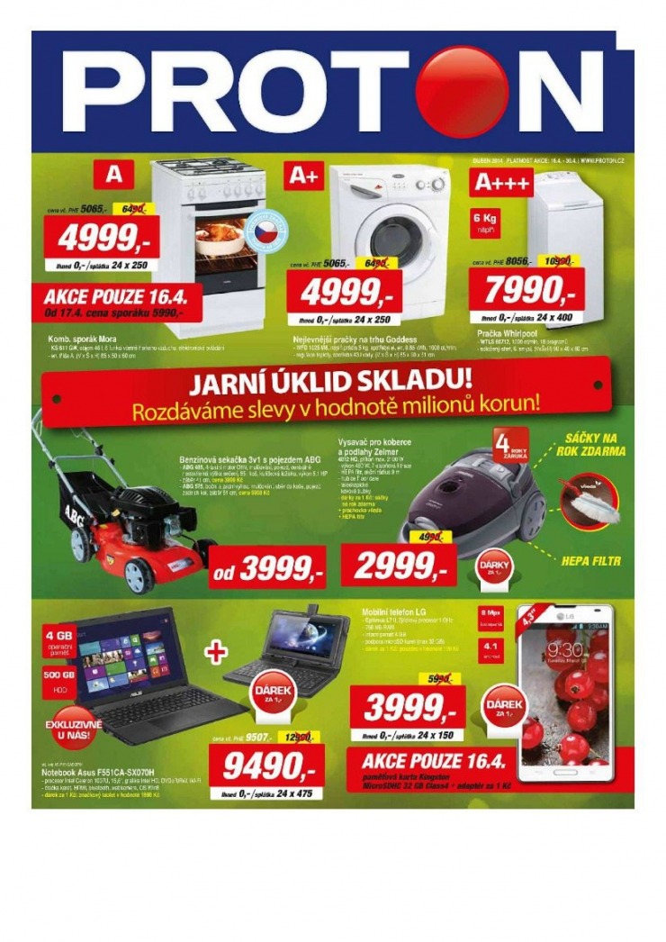 leták Proton Akční leták od 16.4.2014 strana 1 leták Proton Akční leták od 16.4.2014 strana 1
