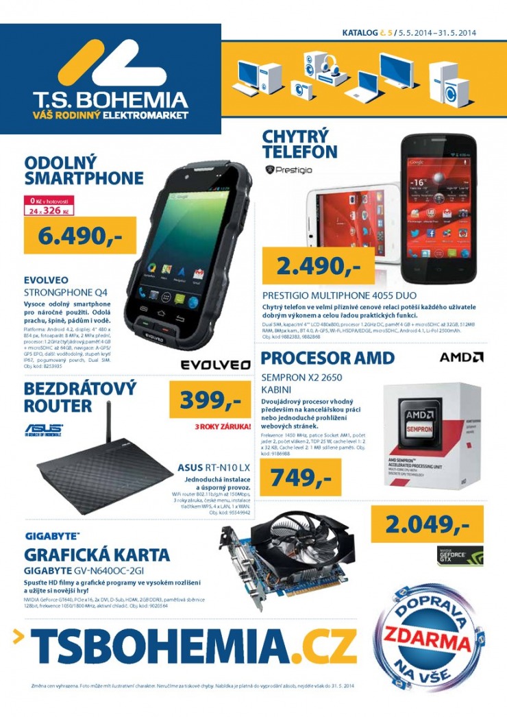 leták T.S. Bohemia Virtuální katalog od 5.5.2014 strana 1 leták T.S. Bohemia Virtuální katalog od 5.5.2014 strana 1