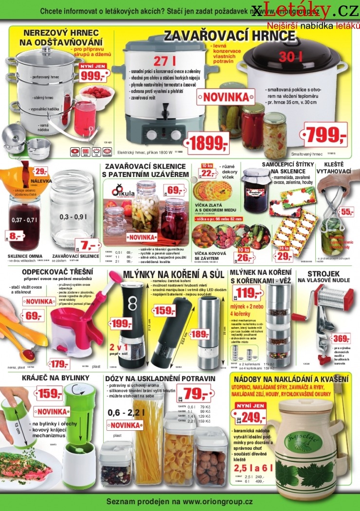 leták Orion leták strana 1 leták Orion leták strana 1