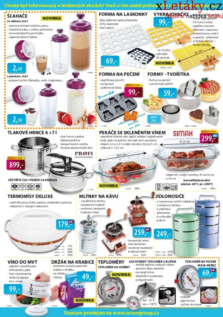 leták Orion leták strana 1 leták Orion leták strana 1