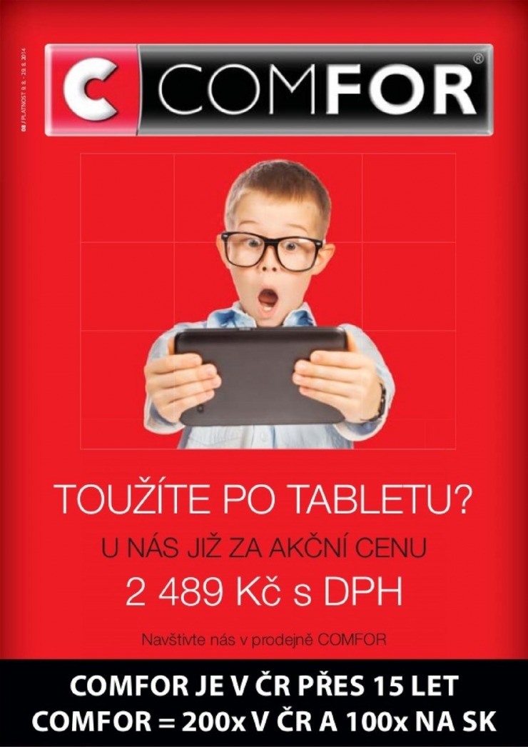 leták Comfor katalog od 9.8.2014 strana 1 leták Comfor katalog od 9.8.2014 strana 1