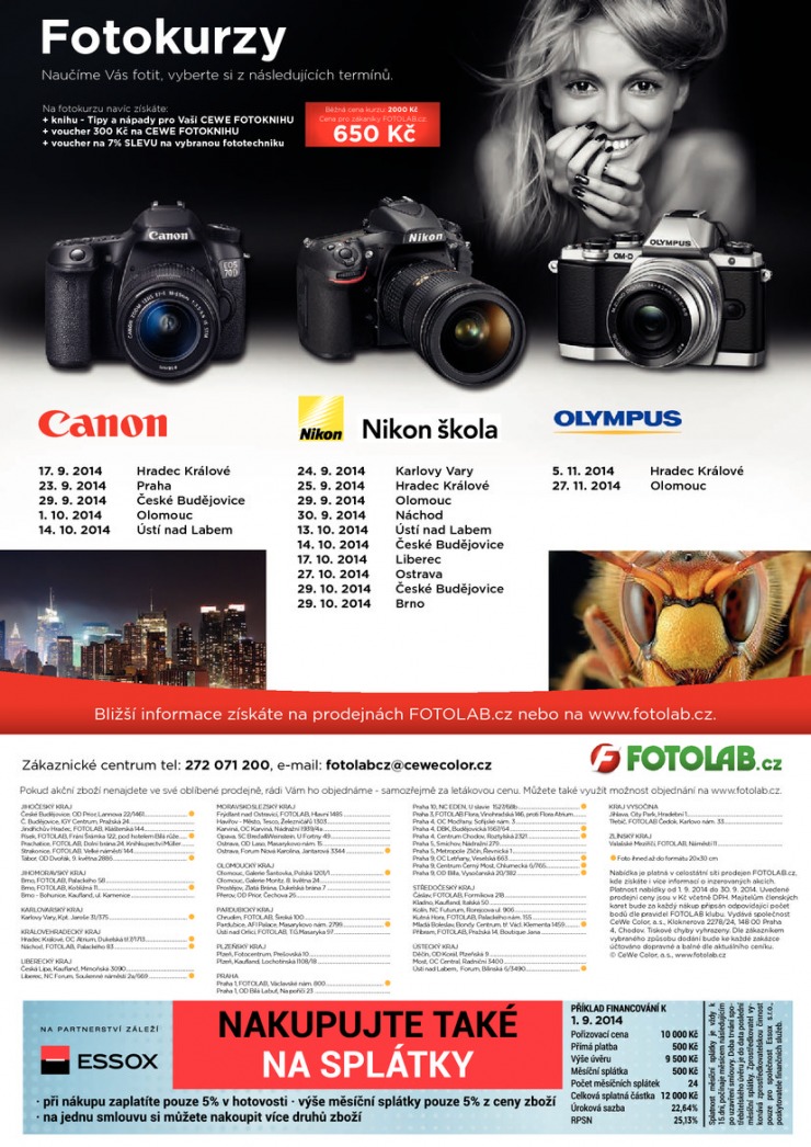 leták Fotolab Akční leták od 1.9.2014 strana 1 leták Fotolab Akční leták od 1.9.2014 strana 1