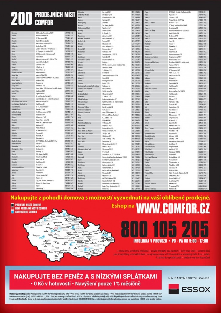 leták Comfor katalog od 30.8.2014 strana 1 leták Comfor katalog od 30.8.2014 strana 1