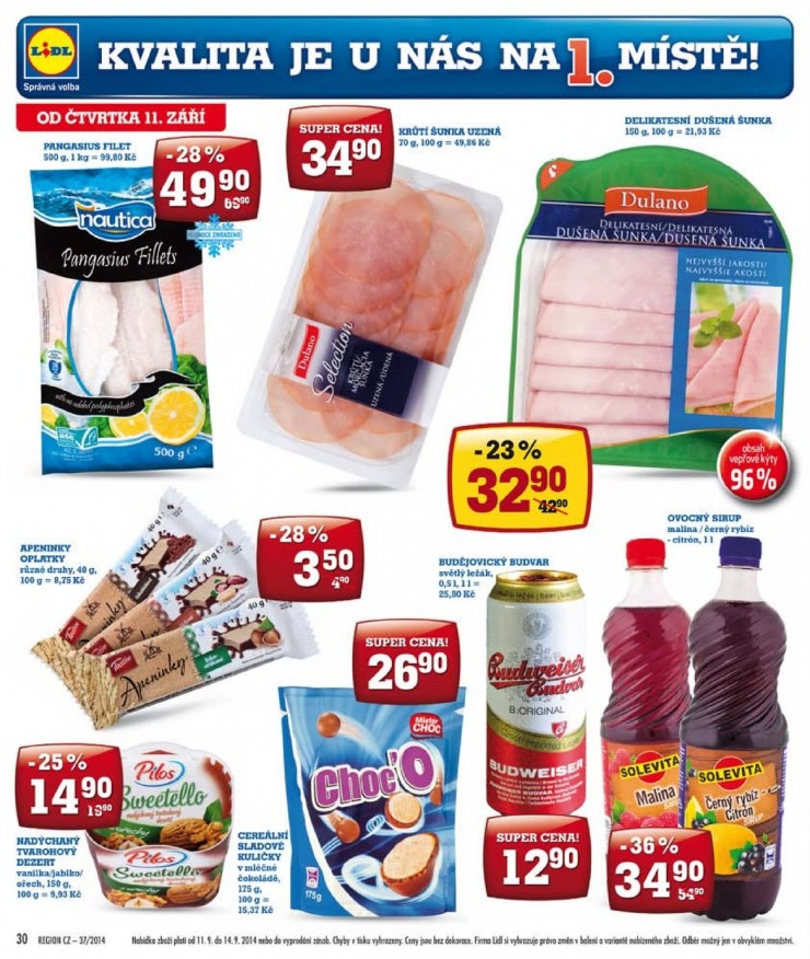 leták Lidl Akční nabídka od 8.9.2014 strana 1 leták Lidl Akční nabídka od 8.9.2014 strana 1