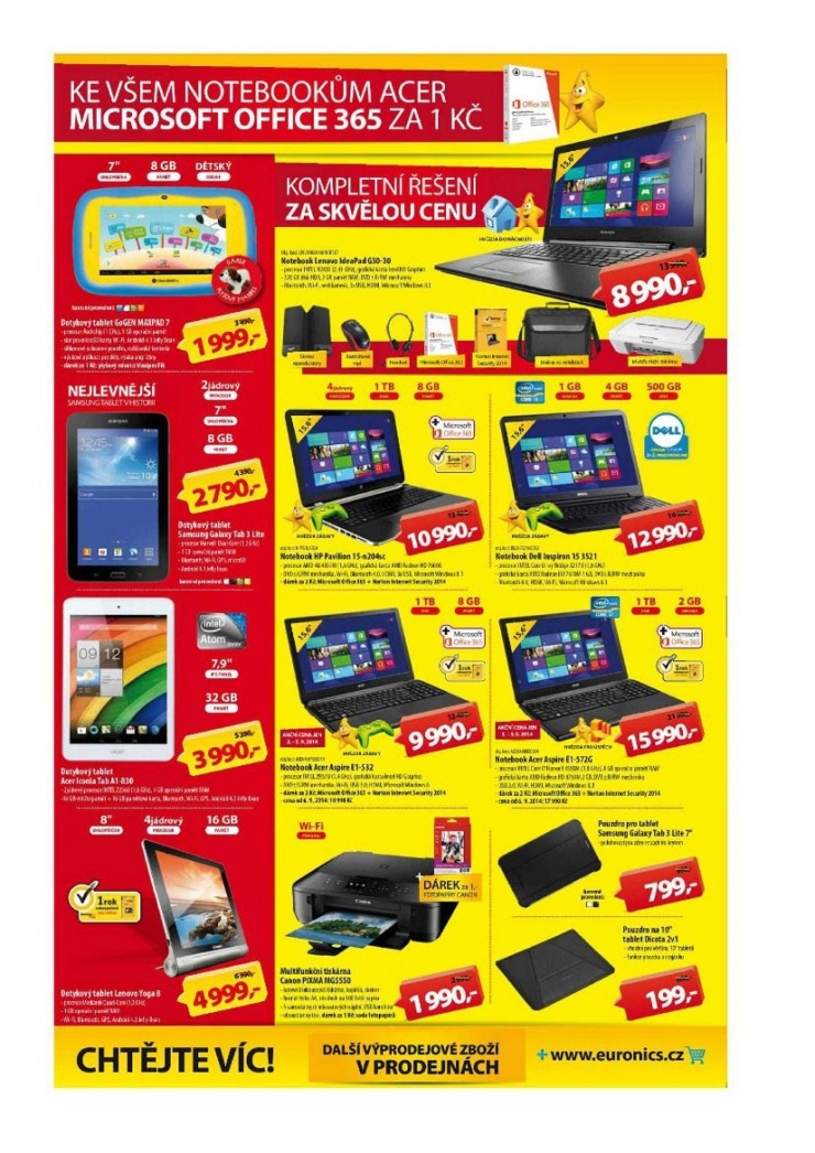 letk Euronics Aktuln letk od 3.9.2014 strana 1