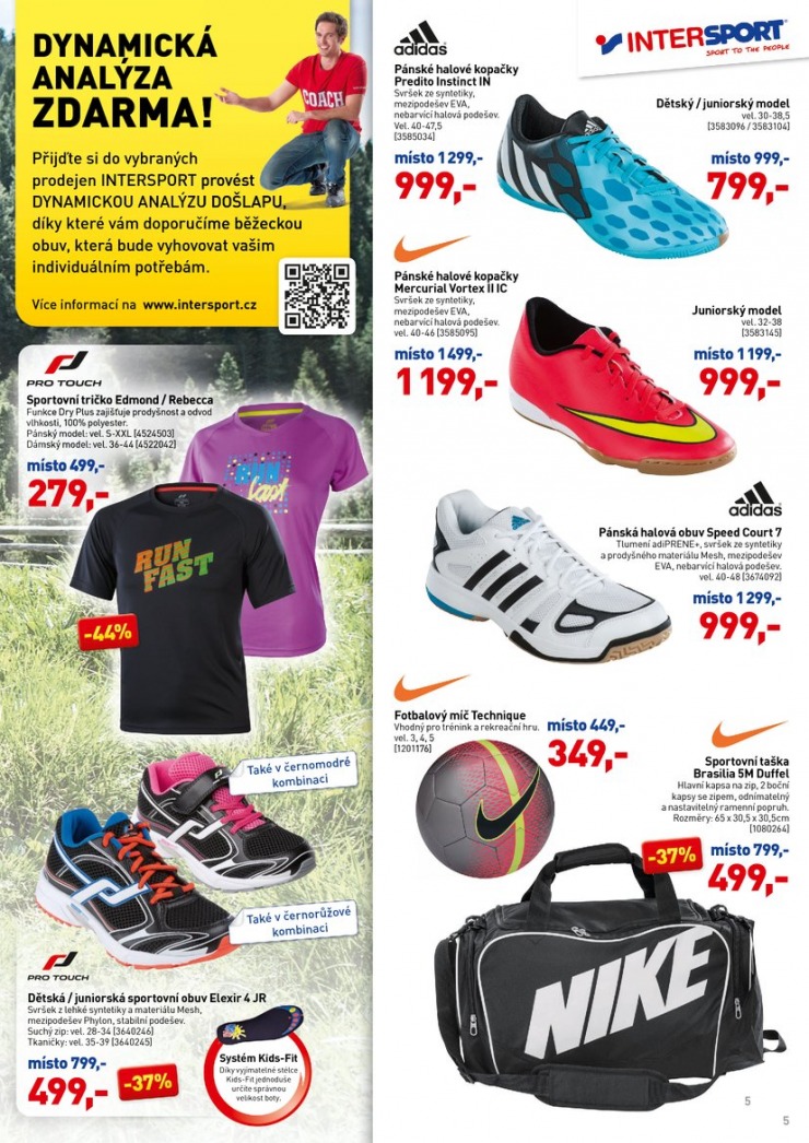 leták Intersport Aktuální leták od 4.9.2014 strana 1 leták Intersport Aktuální leták od 4.9.2014 strana 1