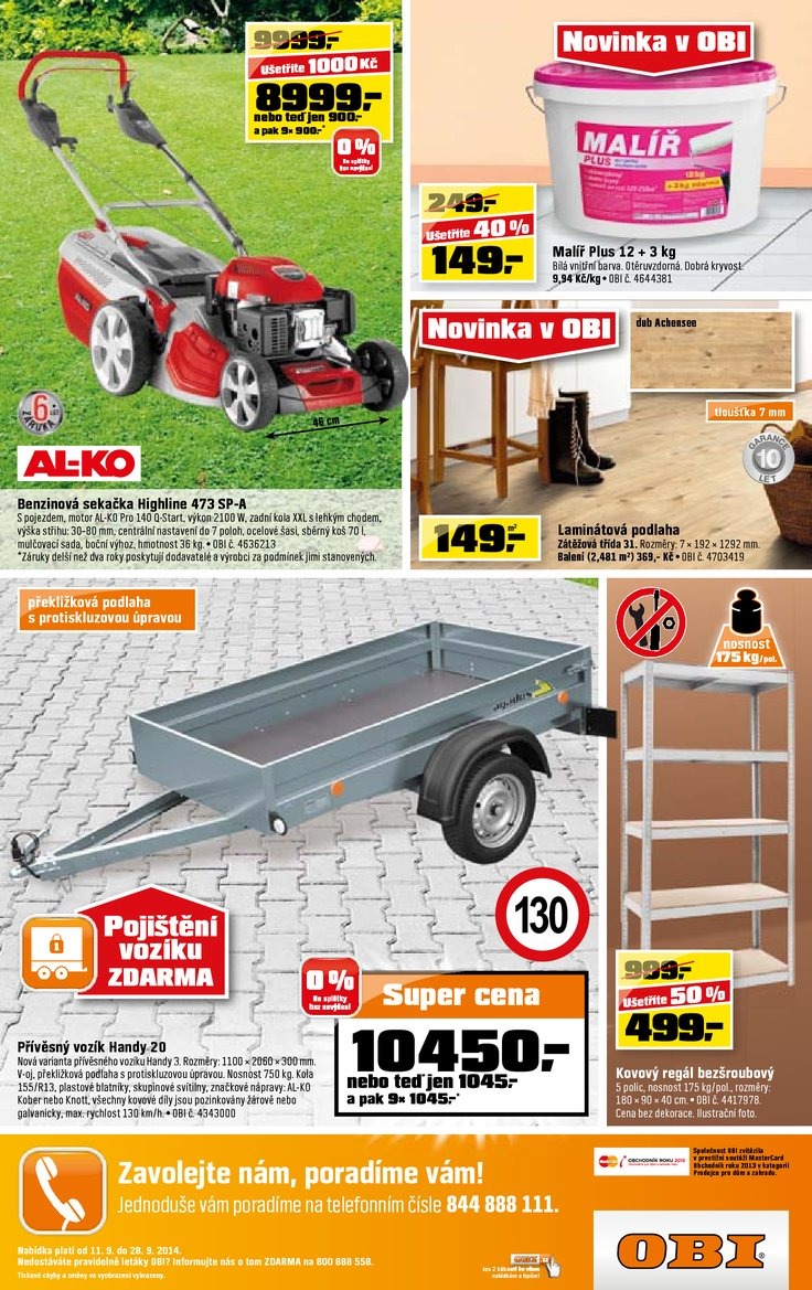 leták OBI Aktuální leták od 11.9.2014 strana 1 leták OBI Aktuální leták od 11.9.2014 strana 1