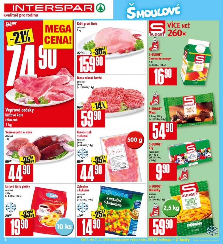 leták Interspar Akční nabídka od 1.10.2014 strana 1 leták Interspar Akční nabídka od 1.10.2014 strana 1