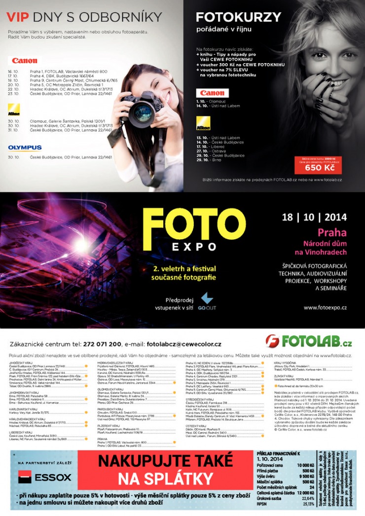 leták Fotolab Akční leták od 1.10.2014 strana 1 leták Fotolab Akční leták od 1.10.2014 strana 1