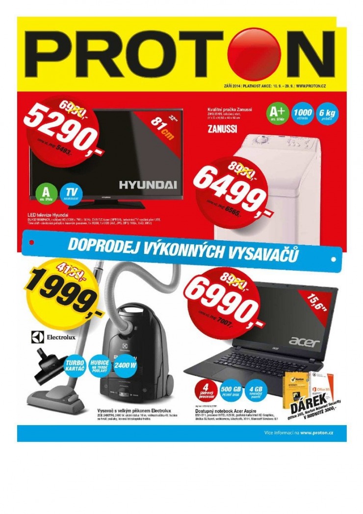 leták Proton Akční leták od 10.10.2014 strana 1 leták Proton Akční leták od 10.10.2014 strana 1