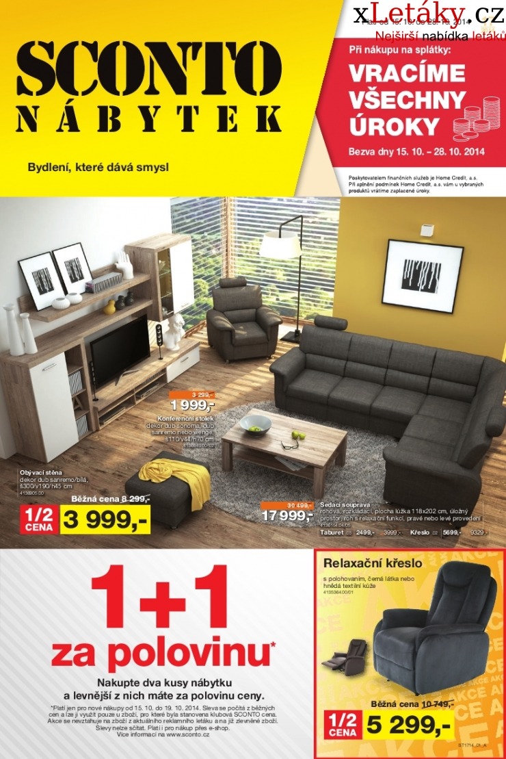 leták Sconto nábytek leták strana 1 leták Sconto nábytek leták strana 1