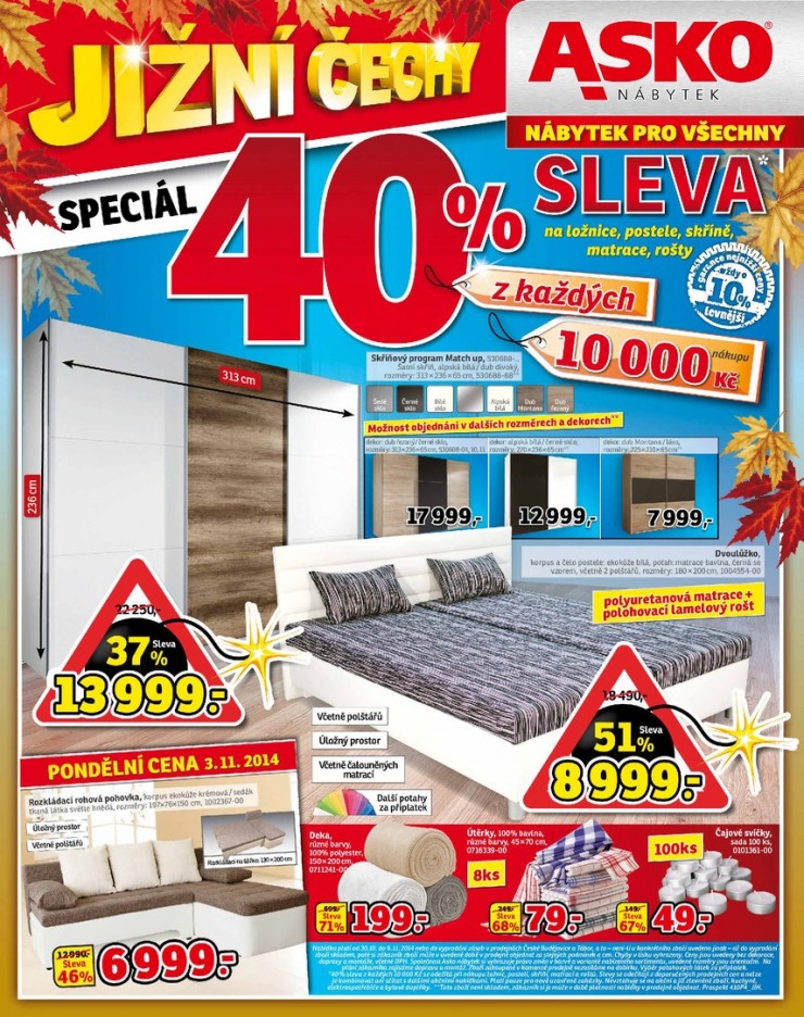 leták Asko nábytek Jižní Čechy od 30.10.2014 strana 1 leták Asko nábytek Jižní Čechy od 30.10.2014 strana 1