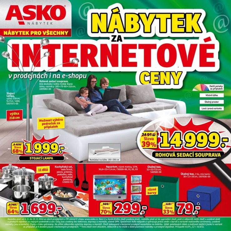 leták Asko nábytek katalog od 6.11.2014 strana 1 leták Asko nábytek katalog od 6.11.2014 strana 1