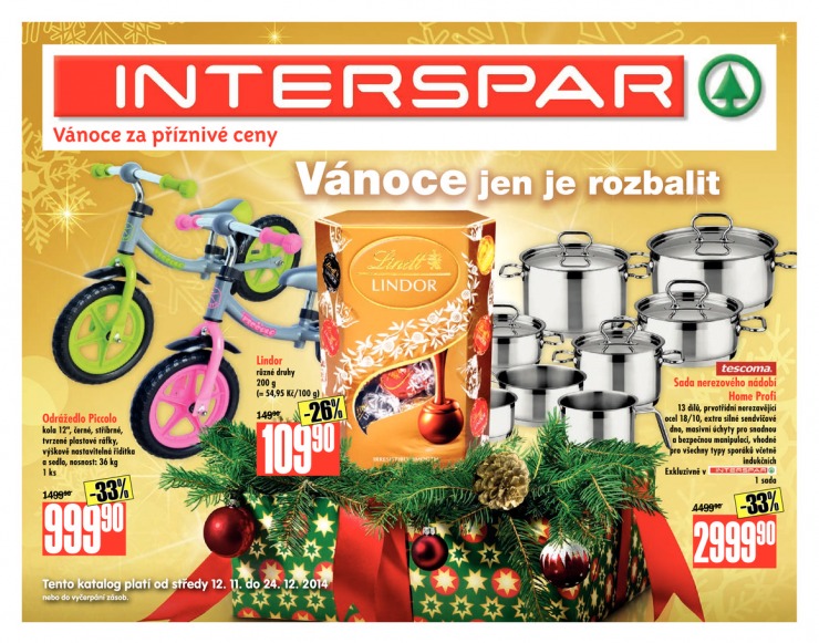 leták Interspar Vánoce od 12.11.2014 strana 1 leták Interspar Vánoce od 12.11.2014 strana 1