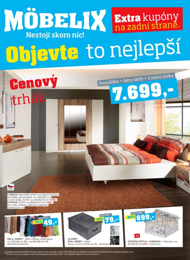 leták Mobelix Cenová trhák od 17.11.2014 strana 1 leták Mobelix Cenová trhák od 17.11.2014 strana 1