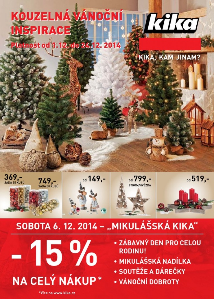 leták Kika Aktuální leták od 1.12.2014 strana 1 leták Kika Aktuální leták od 1.12.2014 strana 1