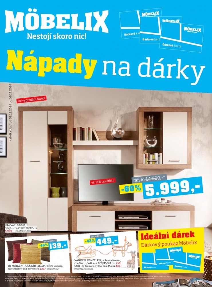 leták Mobelix Aktuální prospekt od 1.12.2014 strana 1 leták Mobelix Aktuální prospekt od 1.12.2014 strana 1
