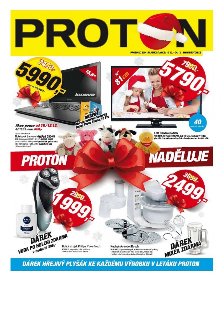leták Proton Akční leták od 10.12.2014 strana 1 leták Proton Akční leták od 10.12.2014 strana 1