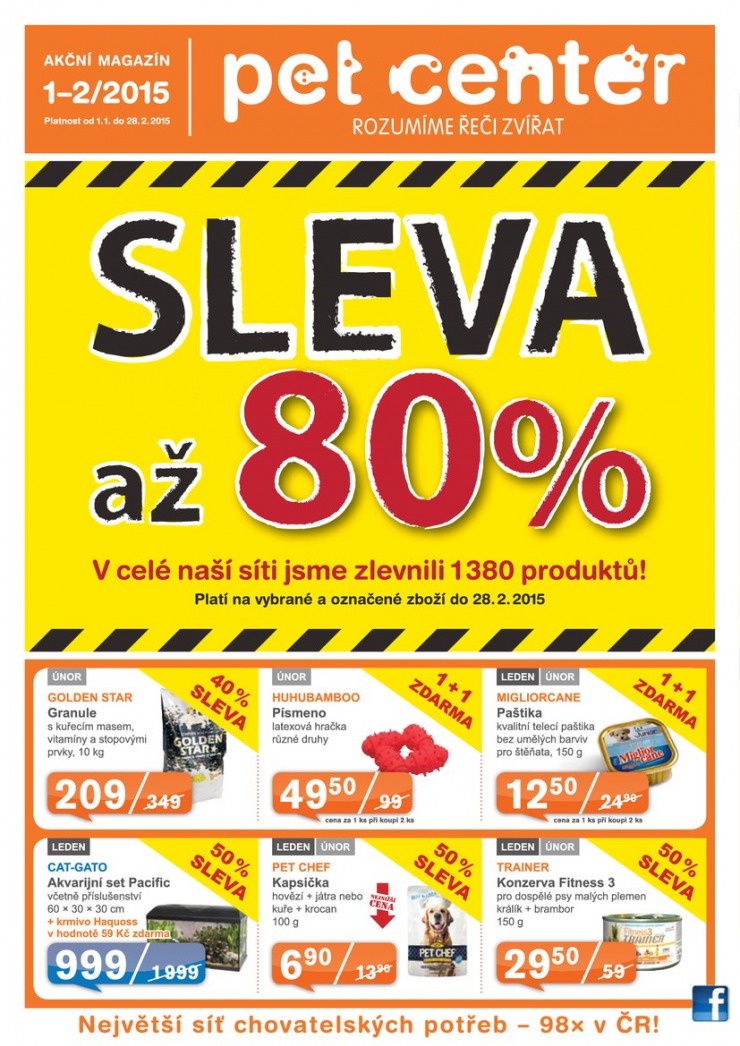leták Pet Center Akční leták od 1.1.2015 strana 1 leták Pet Center Akční leták od 1.1.2015 strana 1