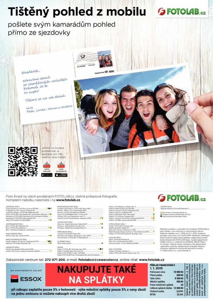 leták Fotolab Akční leták od 5.1.2015 strana 1 leták Fotolab Akční leták od 5.1.2015 strana 1
