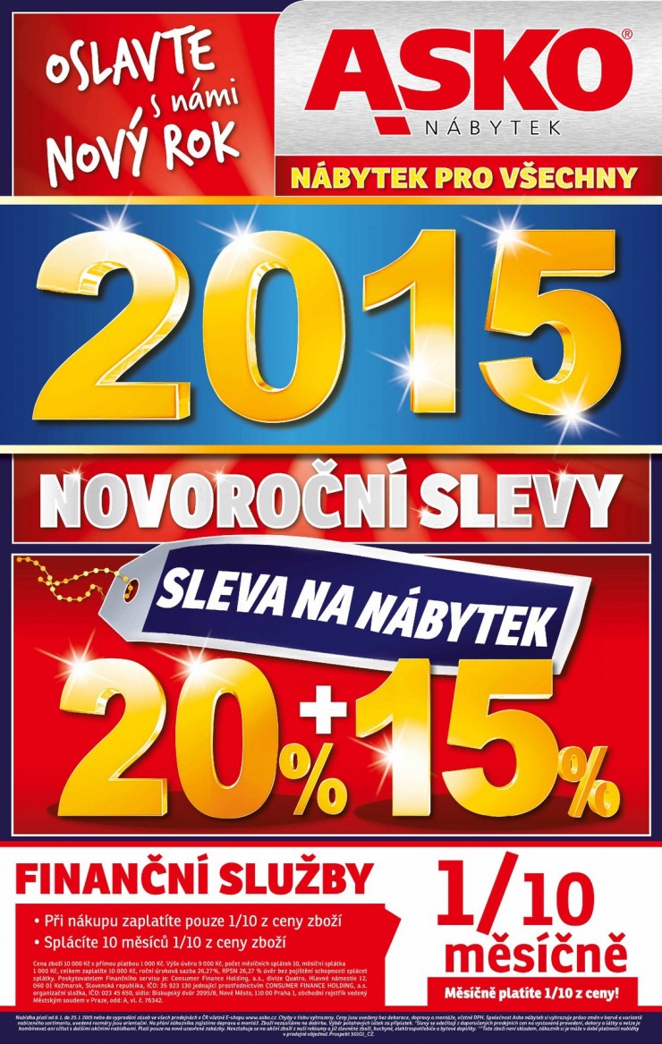 leták Asko nábytek katalog od 8. 1. 2015 strana 1 leták Asko nábytek katalog od 8. 1. 2015 strana 1