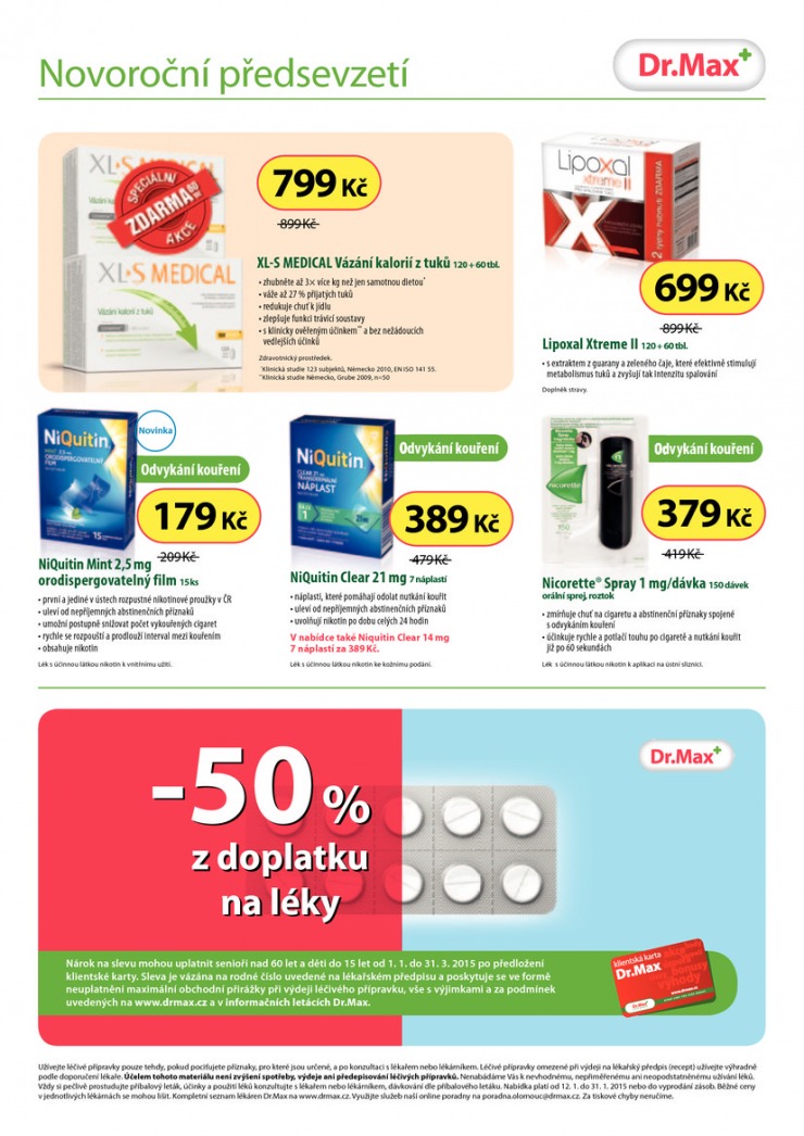 leták Dr. Max lékárna Aktuální leták od 12.1.2015 strana 1 leták Dr. Max lékárna Aktuální leták od 12.1.2015 strana 1