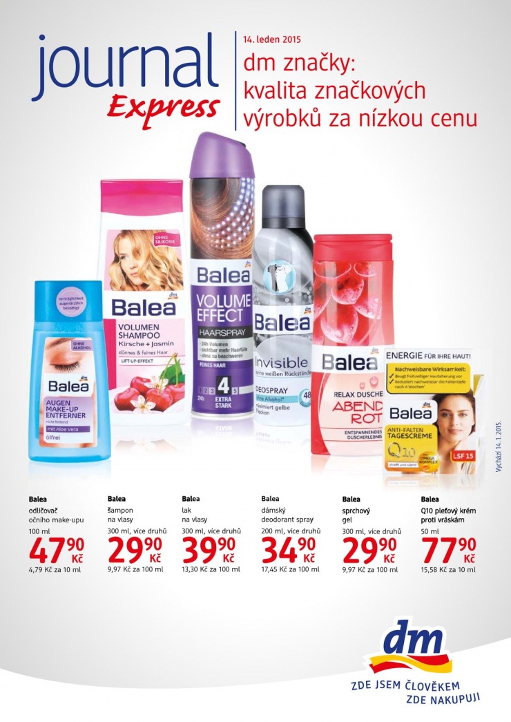 leták DM drogerie Journal od 14.1.2015 strana 1 leták DM drogerie Journal od 14.1.2015 strana 1