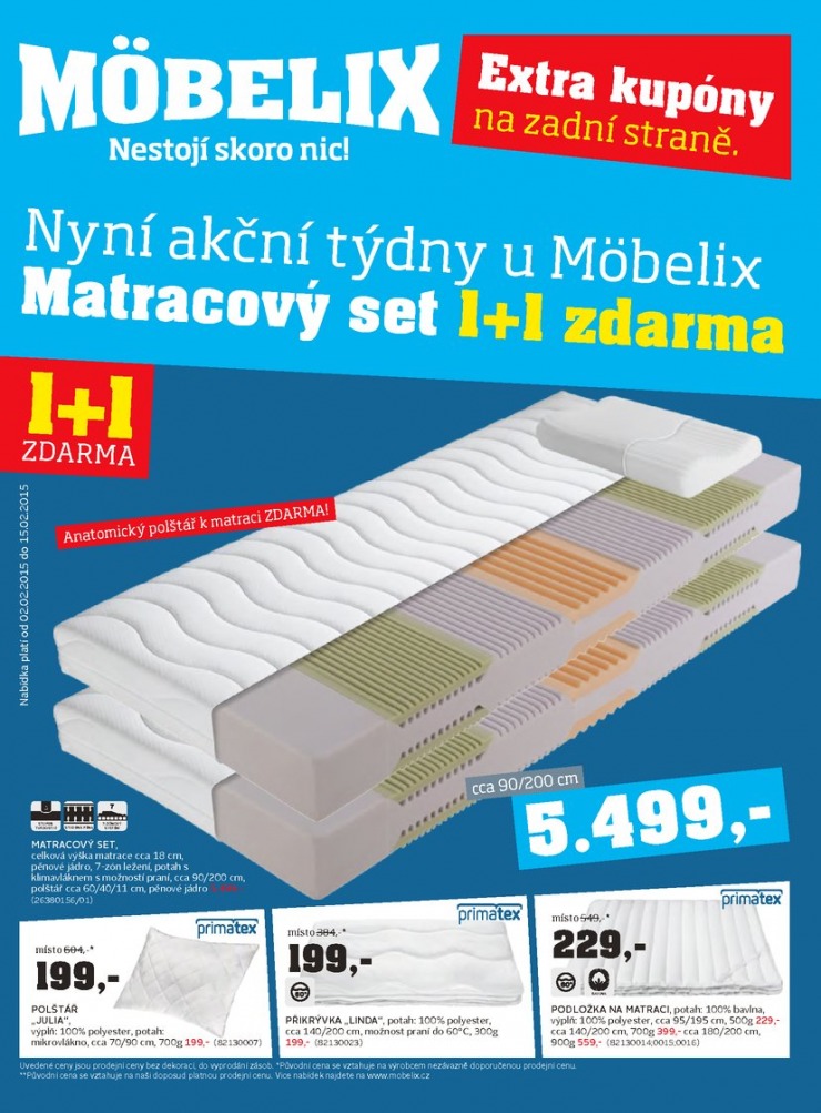 leták Mobelix Aktuální prospekt od 2.2.2015 strana 1 leták Mobelix Aktuální prospekt od 2.2.2015 strana 1