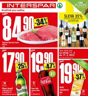leták Interspar Akční nabídka od 11.2.2015 strana 1 leták Interspar Akční nabídka od 11.2.2015 strana 1