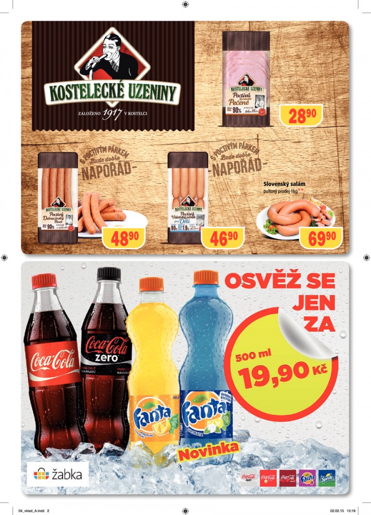 leták Žabka Aktuální od 11.2.2015 strana 1 leták Žabka Aktuální od 11.2.2015 strana 1