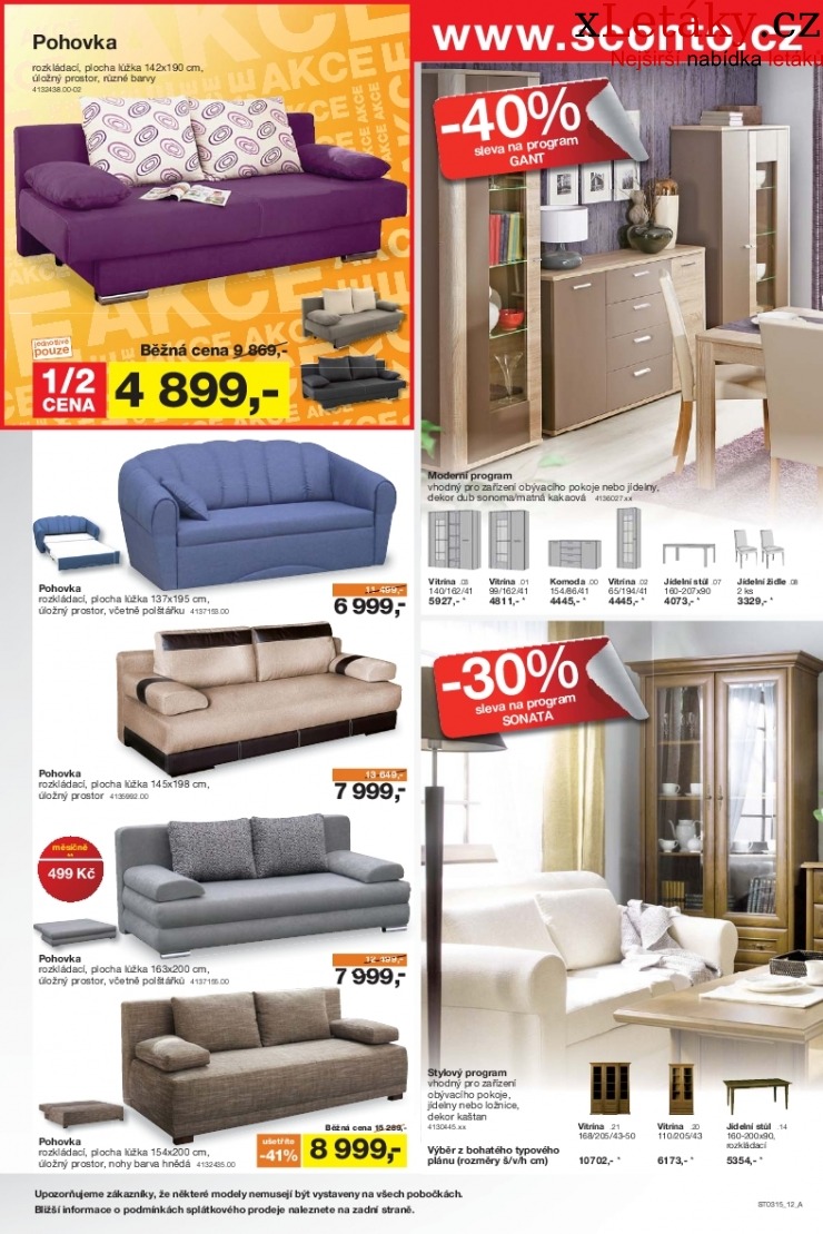 leták Sconto nábytek leták strana 1 leták Sconto nábytek leták strana 1