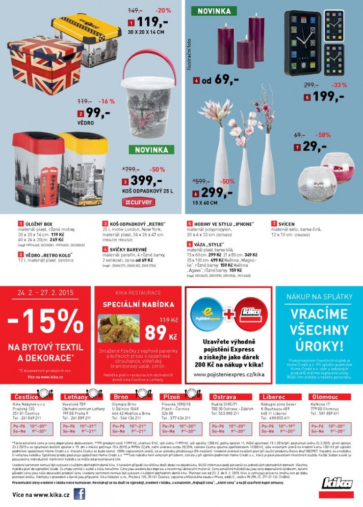 leták Kika Aktuální leták od 23.2.2015 strana 1 leták Kika Aktuální leták od 23.2.2015 strana 1