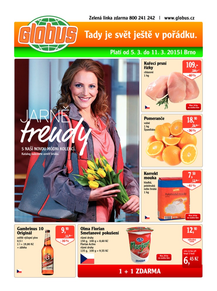 leták Globus Naše noviny od 5.3.2015 strana 1 leták Globus Naše noviny od 5.3.2015 strana 1