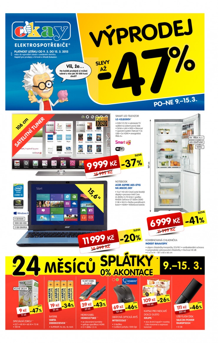 leták Okay Aktuální leták od 9.3.2015 strana 1 leták Okay Aktuální leták od 9.3.2015 strana 1