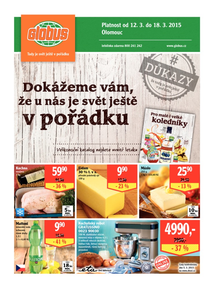 leták Globus Naše noviny od 12.3.2015 strana 1 leták Globus Naše noviny od 12.3.2015 strana 1