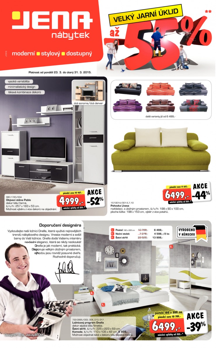 leták Jena nábytek Aktuální leták od 23.3.2015 strana 1 leták Jena nábytek Aktuální leták od 23.3.2015 strana 1