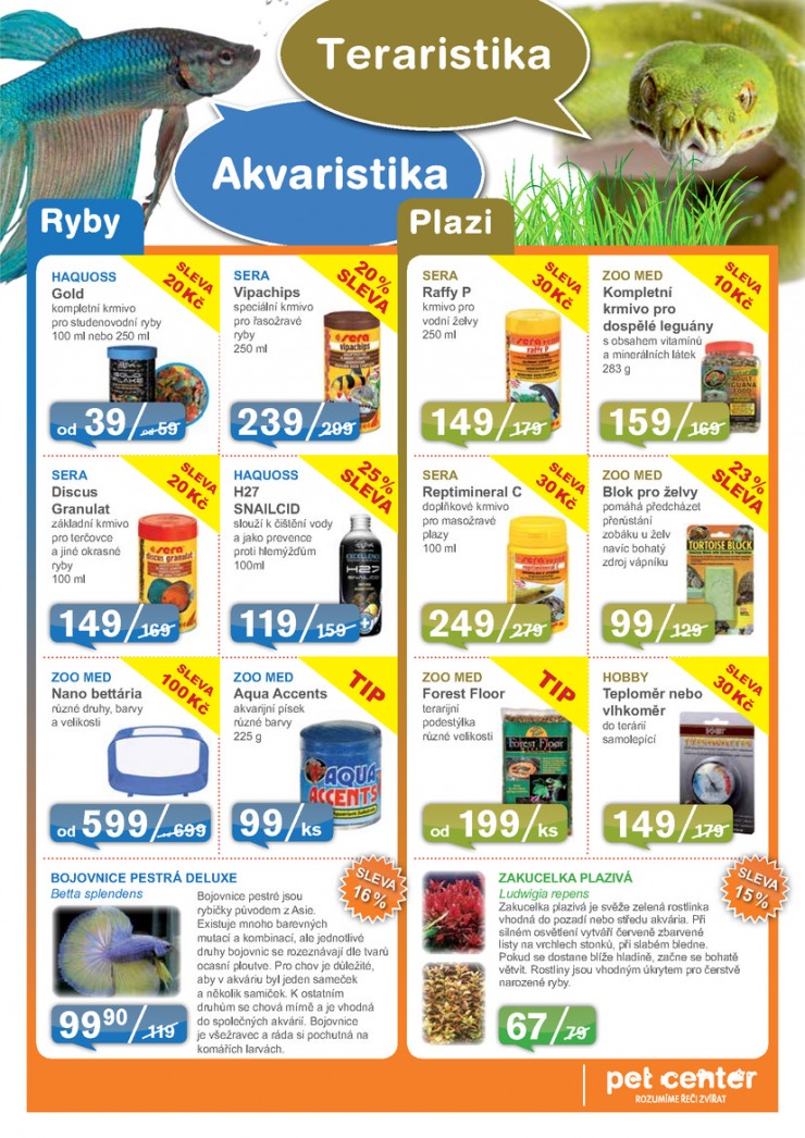 leták Pet Center Akční leták od 1.4.2015 strana 1 leták Pet Center Akční leták od 1.4.2015 strana 1