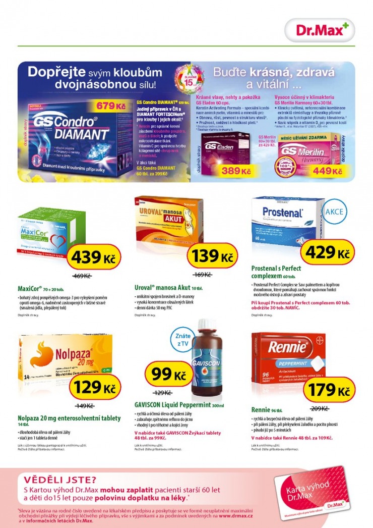 leták Dr. Max lékárna Aktuální leták od 1.4.2015 strana 1 leták Dr. Max lékárna Aktuální leták od 1.4.2015 strana 1