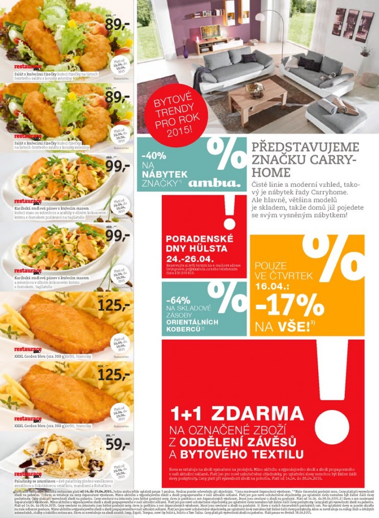 leták XXXLutz Bytové trendy od 14.4.2015 strana 1 leták XXXLutz Bytové trendy od 14.4.2015 strana 1