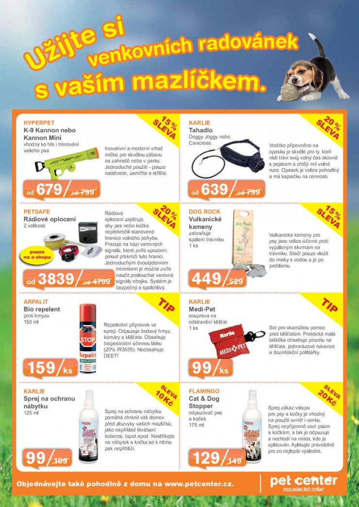 leták Pet Center Akční leták od 1.5.2015 strana 1 leták Pet Center Akční leták od 1.5.2015 strana 1