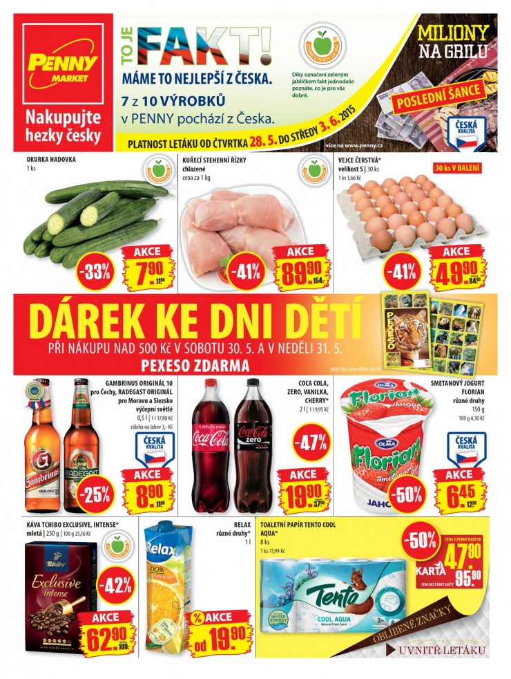 leták Penny Aktuální nabídka od 28.5.2015 strana 1 leták Penny Aktuální nabídka od 28.5.2015 strana 1